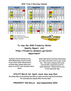 2026 Trash and Recycling Calendar